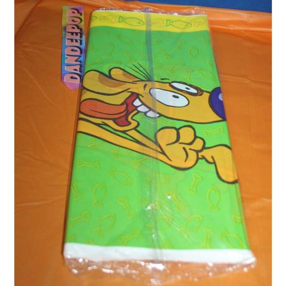 DesignWare American Greetings CatDog Plastic Tablecover 54 x 96" 1998 Viacom - Picture 3 of 3